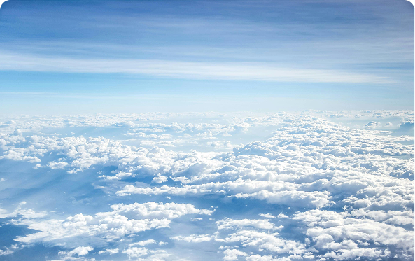 View above clouds